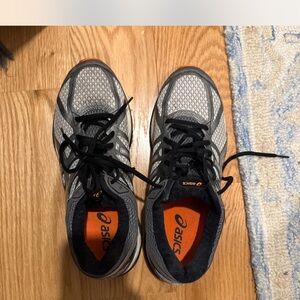 ASICS Men's Black and Gray Athletic Shoes